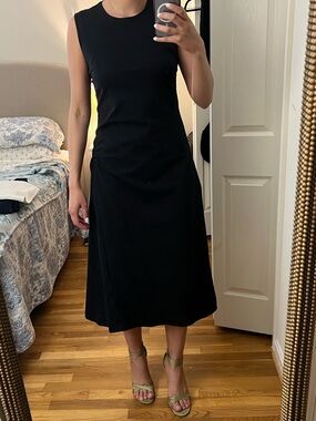 COS Black Sleeveless Midi Dress
